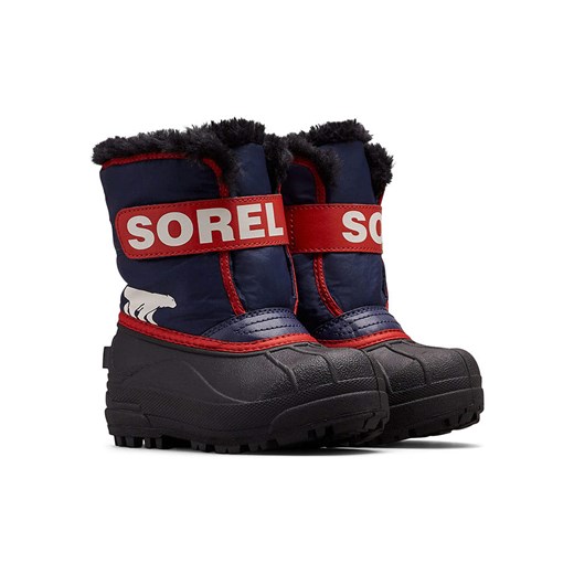 Sorel Botki zimowe &quot;Snow Commander&quot; w kolorze czarno-czerwonym Sorel 25 wyprzedaż Limango Polska