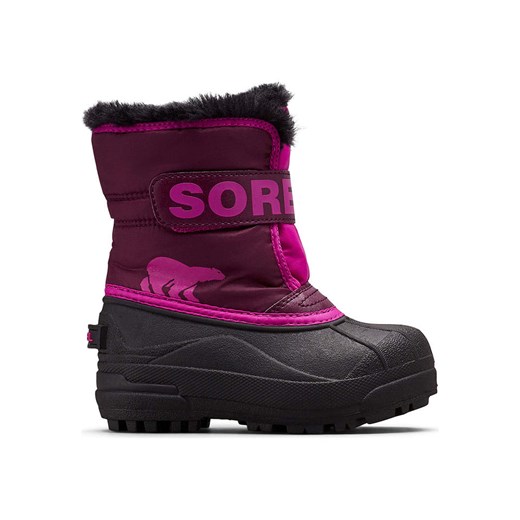 Sorel Botki zimowe &quot;Snow Commander&quot; w kolorze fioletowo-różowym ze sklepu Limango Polska w kategorii Buty zimowe dziecięce - zdjęcie 185452390