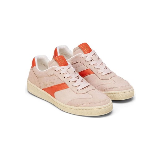 Marc O´Polo Skórzane sneakersy w kolorze jasnoróżowo-czerwonym ze sklepu Limango Polska w kategorii Buty sportowe damskie - zdjęcie 185452811