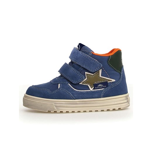 Naturino Skórzane sneakersy "Hess 3" w kolorze niebieskim Naturino 32 Limango Polska wyprzedaż