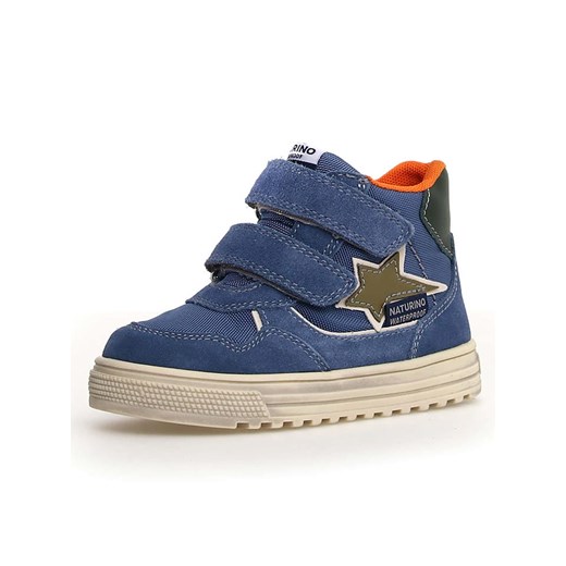 Naturino Skórzane sneakersy "Hess 3" w kolorze niebieskim Naturino 28 okazja Limango Polska