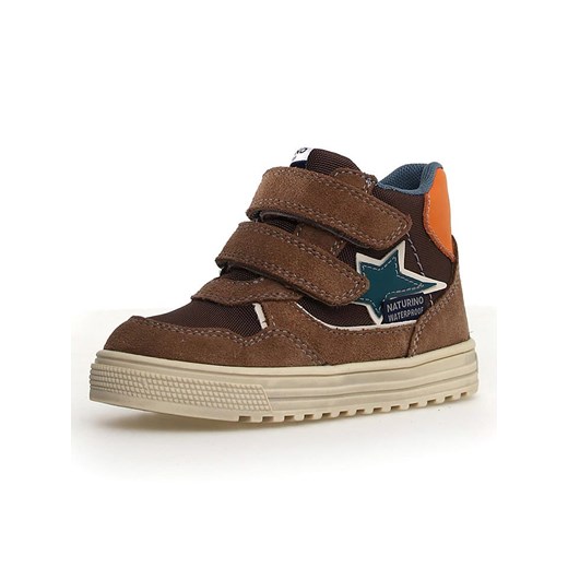 Naturino Skórzane sneakersy &quot;Hess 3&quot; w kolorze jasnobrązowym Naturino 21 okazyjna cena Limango Polska