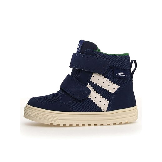 Naturino Skórzane sneakersy "Tabby" w kolorze granatowym Naturino 26 Limango Polska promocyjna cena