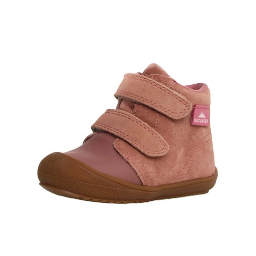 Naturino Skórzane botki &quot;Leoti 3&quot; w kolorze szaroróżowym Naturino 25 okazja Limango Polska