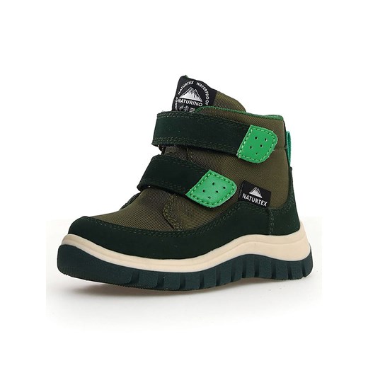 Naturino Botki zimowe &quot;Pile&quot; w kolorze zielono-oliwkowym Naturino 27 Limango Polska wyprzedaż