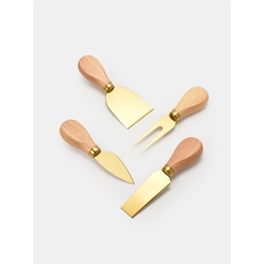 Sinsay - Zestaw łopatek do sera 4 pack - beżowy ze sklepu Sinsay w kategorii Akcesoria kuchenne - zdjęcie 185455733