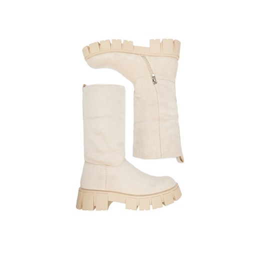 Botki DeeZee 9019Y-1 Beżowy 37 eobuwie.pl