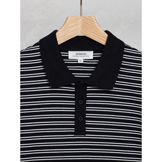 Reserved - Koszulka polo regular w paski - wielobarwny ze sklepu Reserved w kategorii T-shirty męskie - zdjęcie 185457354