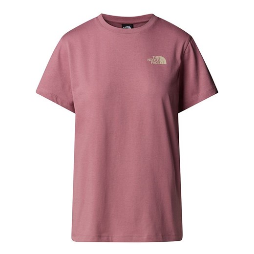 Koszulka damska The North Face Redbox 0A87NKFA71 - różowa ze sklepu streetstyle24.pl w kategorii Bluzki damskie - zdjęcie 185458144