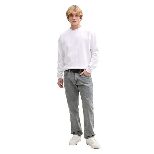 TOM TAILOR Denim Bluza w kolorze białym ze sklepu Limango Polska w kategorii Bluzy męskie - zdjęcie 185458450