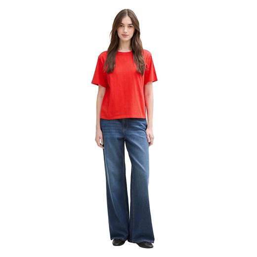 TOM TAILOR Denim Koszulka w kolorze czerwonym ze sklepu Limango Polska w kategorii Bluzki damskie - zdjęcie 185459033