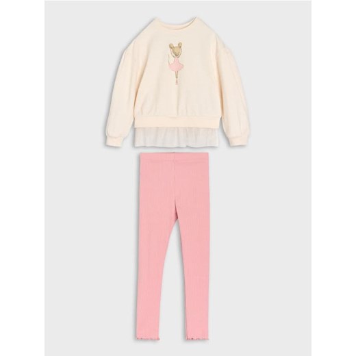 Sinsay - Komplet: bluza i legginsy - wielobarwny Sinsay 116 (5-6 l) Sinsay