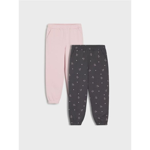 Sinsay - Spodnie jogger 2 pack - wielobarwny ze sklepu Sinsay w kategorii Spodnie dziewczęce - zdjęcie 185461962
