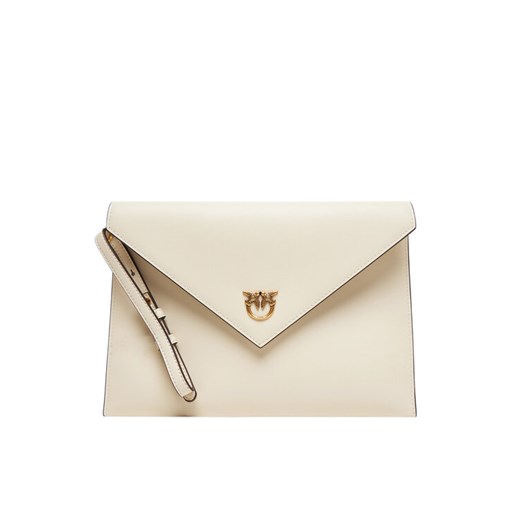 Torebka PINKO Flat Purse Handle AI 25-26 PCPL104820 A0F1 Écru ze sklepu eobuwie.pl w kategorii Kopertówki - zdjęcie 185462393