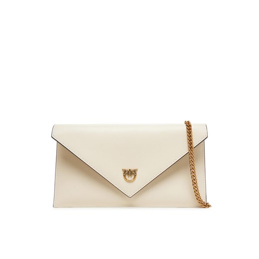 Torebka PINKO Flat Purse Mini AI 25-26 PCPL 105347 A0F1 Écru ze sklepu eobuwie.pl w kategorii Kopertówki - zdjęcie 185462414