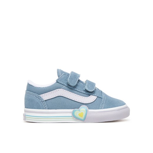Tenisówki Vans Old Skool V Heart VN000D4SCFL1 Niebieski ze sklepu eobuwie.pl w kategorii Trampki dziecięce - zdjęcie 185462433