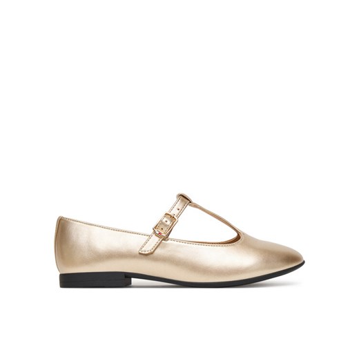 Baleriny Tommy Hilfiger T3A3-34001-1372 D Złoty ze sklepu eobuwie.pl w kategorii Balerinki dziecięce - zdjęcie 185462483