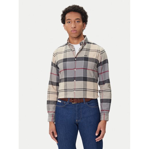 Barbour Koszula Edderton MSH4990TN53 Beżowy Regular Fit ze sklepu MODIVO w kategorii Koszule męskie - zdjęcie 185464132
