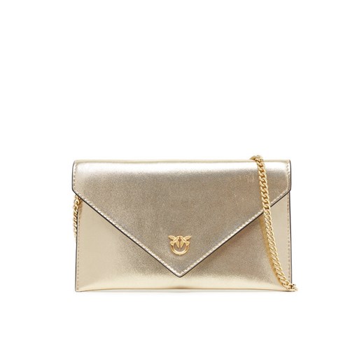 PINKO Torebka Flat Purse Mini AI 25-26 PCPL 105347 A2O9 Złoty ze sklepu MODIVO w kategorii Kopertówki - zdjęcie 185464224
