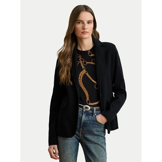 LAUREN RALPH LAUREN Marynarka 200971364001 Czarny Straight Fit ze sklepu MODIVO w kategorii Marynarki damskie - zdjęcie 185464252