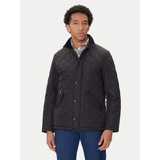 Barbour Kurtka przejściowa Chelsea MQU0006BK11 Czarny Regular Fit ze sklepu MODIVO w kategorii Kurtki męskie - zdjęcie 185464280
