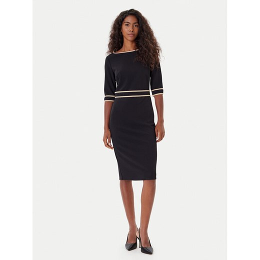 Rinascimento Sukienka koktajlowa CFC0125391003 Czarny Slim Fit ze sklepu MODIVO w kategorii Sukienki - zdjęcie 185464332