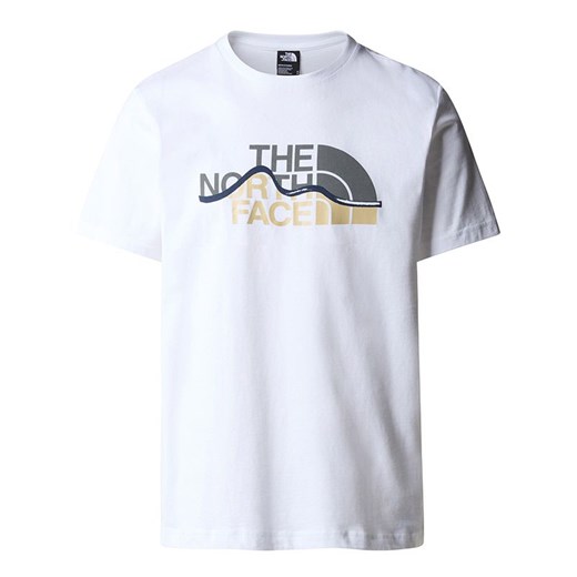 Koszulka męska The North Face Mountain Line 0A87NTFN41 - biała ze sklepu streetstyle24.pl w kategorii T-shirty męskie - zdjęcie 185465901