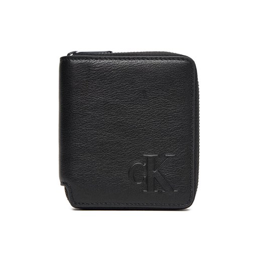 Calvin Klein Mały Portfel Męski Ck Zip Billfold LV04D1077G Czarny ze sklepu MODIVO w kategorii Portfele męskie - zdjęcie 185466352