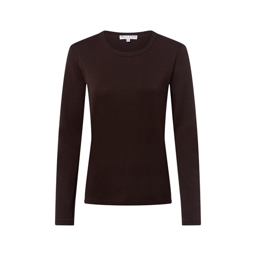 Marie Lund Damska koszulka z długim rękawem Kobiety Bawełna czekoladowy Marie Lund L vangraaf