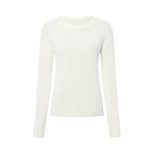 Fynch-Hatton Sweter damski z dzianiny Kobiety Bawełna écru jednolity ze sklepu vangraaf w kategorii Swetry damskie - zdjęcie 185466803