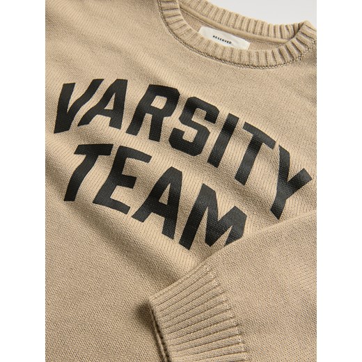 Reserved - Bawełniany sweter - beżowy Reserved 152 (11 lat) Reserved