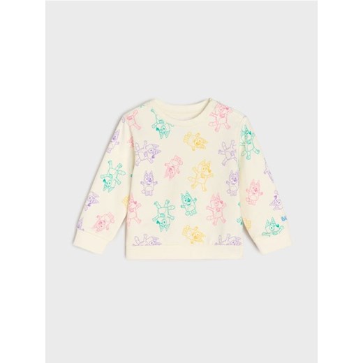 Sinsay - Bluza z długim rękawem Bluey - kremowy - id: 121DG-01X - marki Sinsay - 185468854 Sinsay - Bluza z długim rękawem Bluey - kremowy ze sklepu Sinsay w kategorii Bluzy i swetry - zdjęcie 185468854