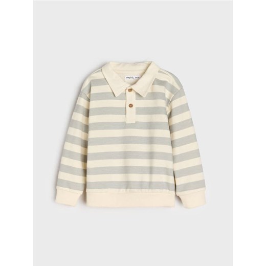 Sinsay - Bluza w paski z kołnierzykiem - kremowy ze sklepu Sinsay w kategorii Bluzy i swetry - zdjęcie 185468940
