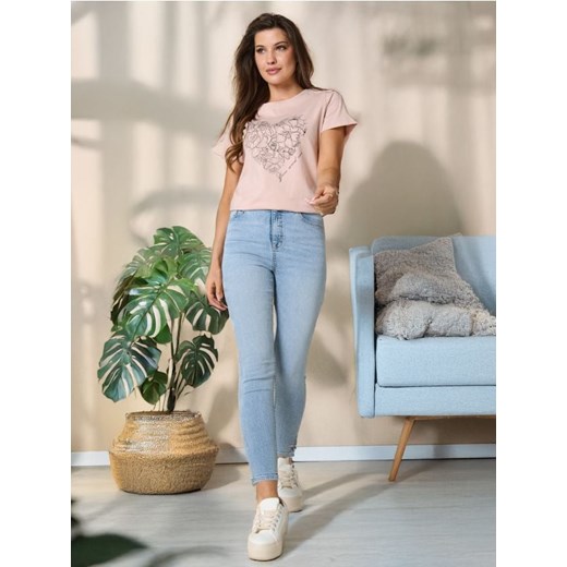 Sinsay - Jeansy skinny - niebieski Sinsay 36 wyprzedaż Sinsay