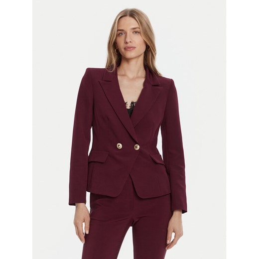 Rinascimento Marynarka CFC0126221003 Bordowy Slim Fit ze sklepu MODIVO w kategorii Marynarki damskie - zdjęcie 185469611