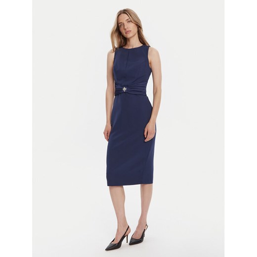 Rinascimento Sukienka koktajlowa CFC0125073003 Granatowy Slim Fit ze sklepu MODIVO w kategorii Sukienki - zdjęcie 185469612