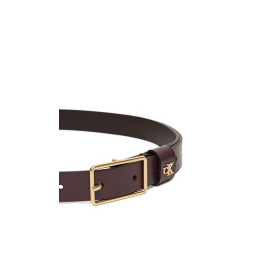 Calvin Klein Pasek Damski Square Buckle Ck Loop 25Mm LV04F7050G Bordowy Calvin Klein 95 MODIVO