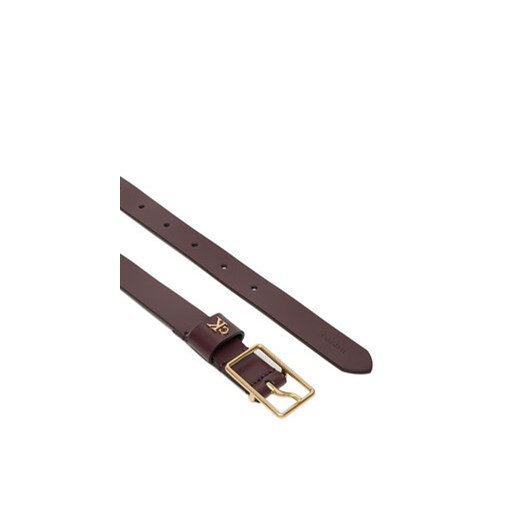 Calvin Klein Pasek Damski Square Buckle Ck Loop 25Mm LV04F7050G Bordowy Calvin Klein 75 MODIVO