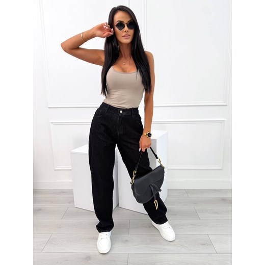 Czarne Spodnie Balloon Plus Size ze sklepu ModnaKiecka.pl w kategorii Spodnie damskie - zdjęcie 185469983