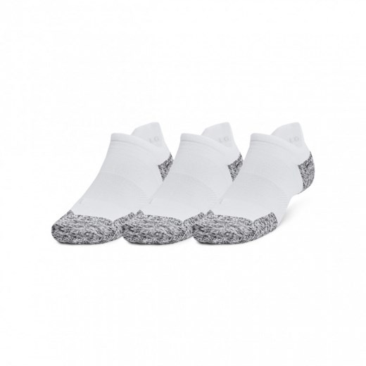 Skarpetki do biegania uniseks (3-pack) Under Armour UA Ad Run Cushion 3pk Ns - białe ze sklepu Sportstylestory.com w kategorii Skarpetki męskie - zdjęcie 185470401