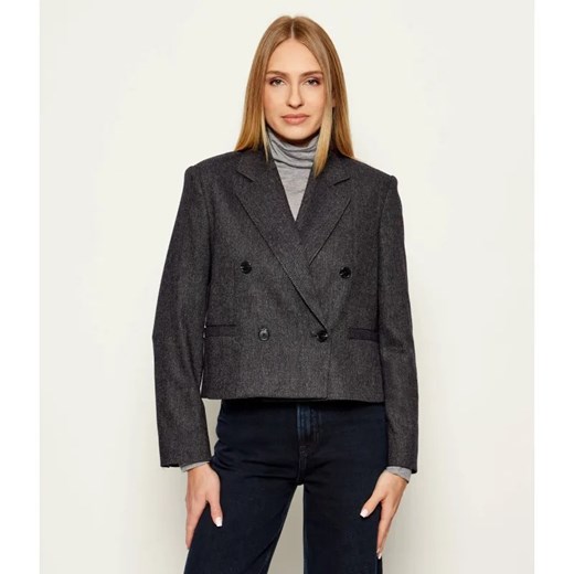 BOSS ORANGE Marynarka C_Jafleni | Cropped Fit | z dodatkiem wełny ze sklepu Gomez Fashion Store w kategorii Marynarki damskie - zdjęcie 185470721
