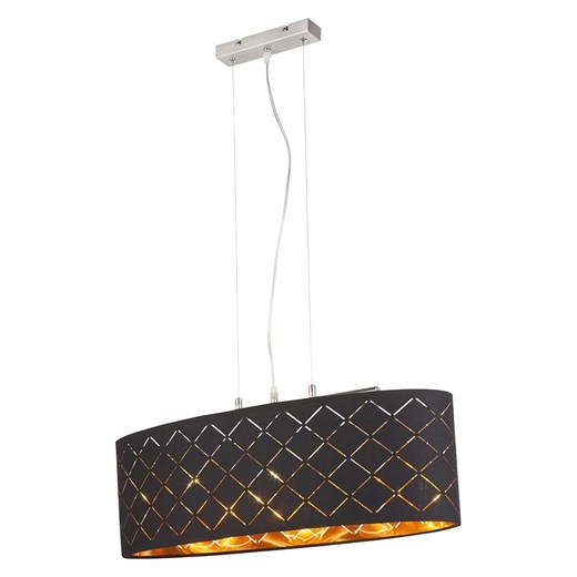 Globo lighting Lampa wisząca w kolorze czarnym - wys. 65 cm ze sklepu Limango Polska w kategorii Oświetlenie - zdjęcie 185472150