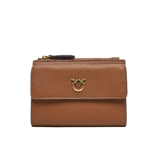 PINKO Duży Portfel Damski Compact Wallet AI 25-26 PCPL 103612 A29Q Brązowy ze sklepu MODIVO w kategorii Portfele damskie - zdjęcie 185473450