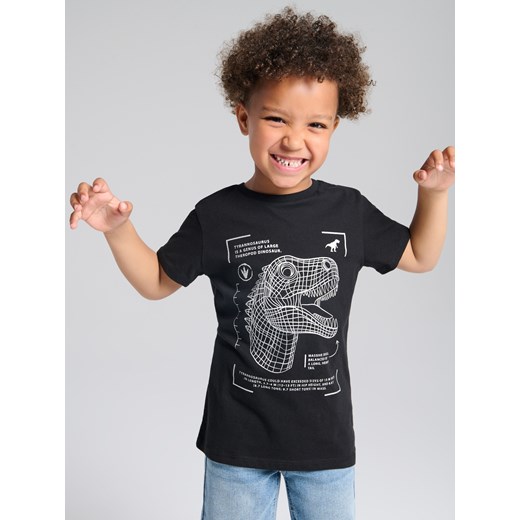 Sinsay - Koszulka z nadrukiem - czarny Sinsay 128 (7-8 l) Sinsay