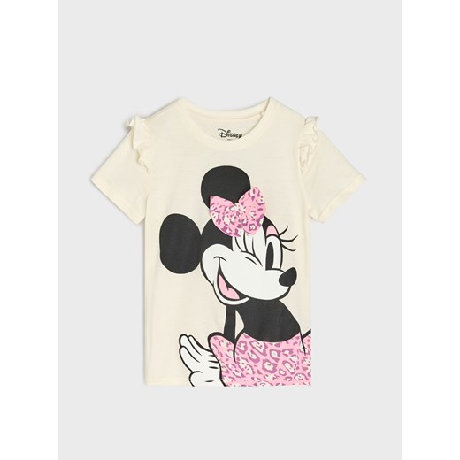 Sinsay - Piżama dwuczęściowa Minnie Mouse - kremowy Sinsay 128 (7-8 l) Sinsay