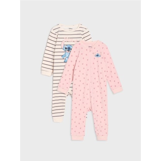 Sinsay - Pajacyki 2 pack Stitch - różowy ze sklepu Sinsay w kategorii Odzież dla niemowląt - zdjęcie 185479012