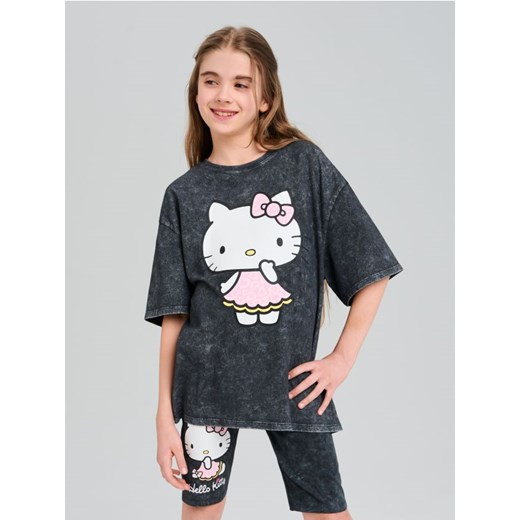 Sinsay - Krótkie legginsy Hello Kitty - czarny ze sklepu Sinsay w kategorii Spodnie dziewczęce - zdjęcie 185479071