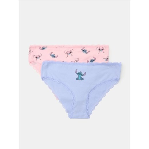 Sinsay - Bawełniane figi 2 pack Stitch - wielobarwny ze sklepu Sinsay w kategorii Majtki damskie - zdjęcie 185479432