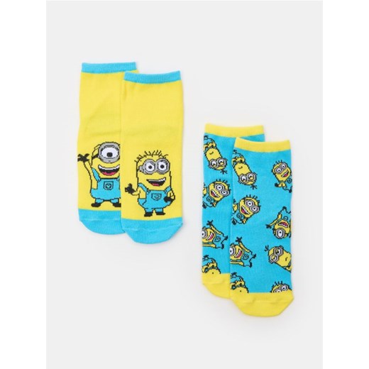 Sinsay - Skarpetki 2 pack Minions - wielobarwny ze sklepu Sinsay w kategorii Skarpetki dziecięce - zdjęcie 185479433