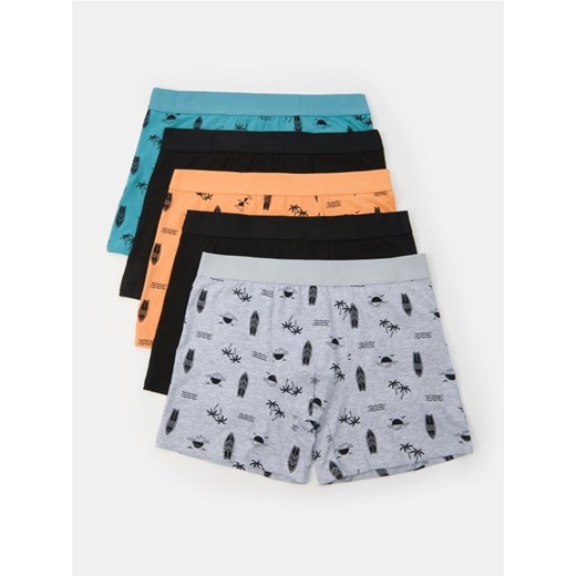Sinsay - Bokserki Long 5 pack - wielobarwny ze sklepu Sinsay w kategorii Majtki męskie - zdjęcie 185479503